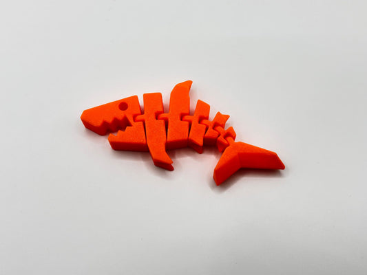 3D Printed Shark–Medium Flexi Sea Toy–Poseable, Fun & Addictive!