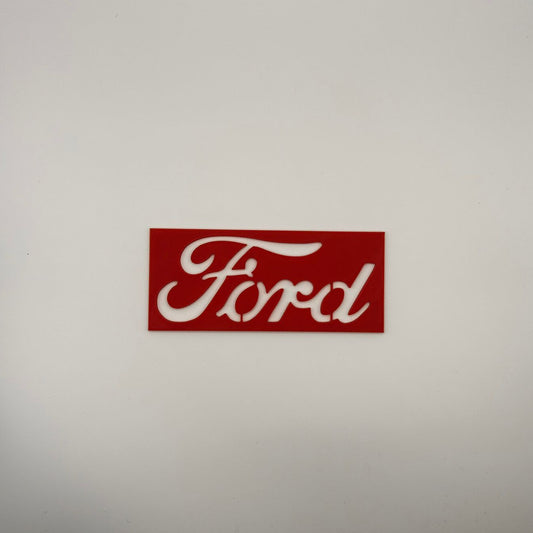 Ford Carpet Logo Stencil-3D Printed Car Detailing Template for Floor Mats