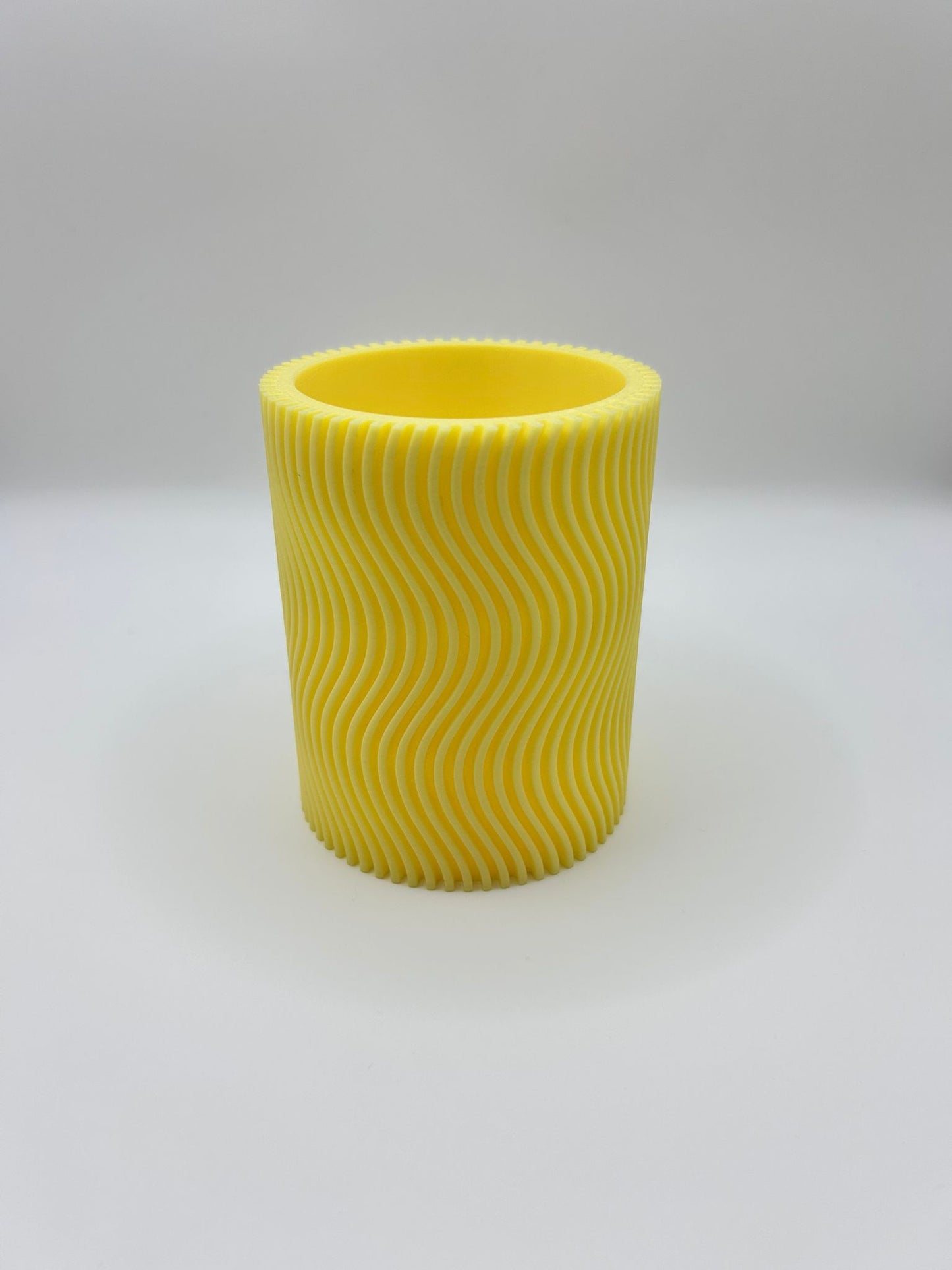 3D Printed Pencil Holder – Unique Wavy Design Desk Organizer Storage Cup