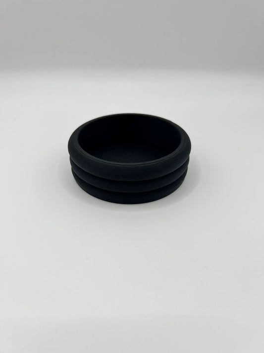 Small Horizontal Ribbed Pot – Perfect for Home & Desk Accessories