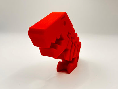3D Printed Flexi Rex–Large Poseable Dinosaur–Fun, Flexible & Addictive