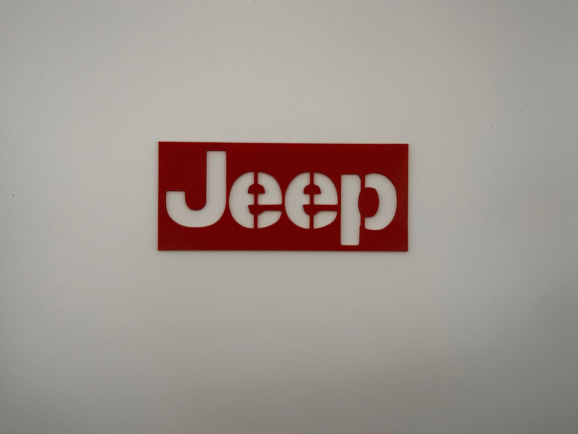 Jeep Carpet Logo Stencil-3D Printed Car Detailing Template for Floor Mats