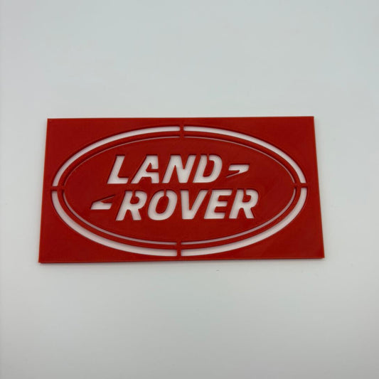 Land Rover Carpet Logo Stencil-3D Printed Car Detailing Template for Floor Mats