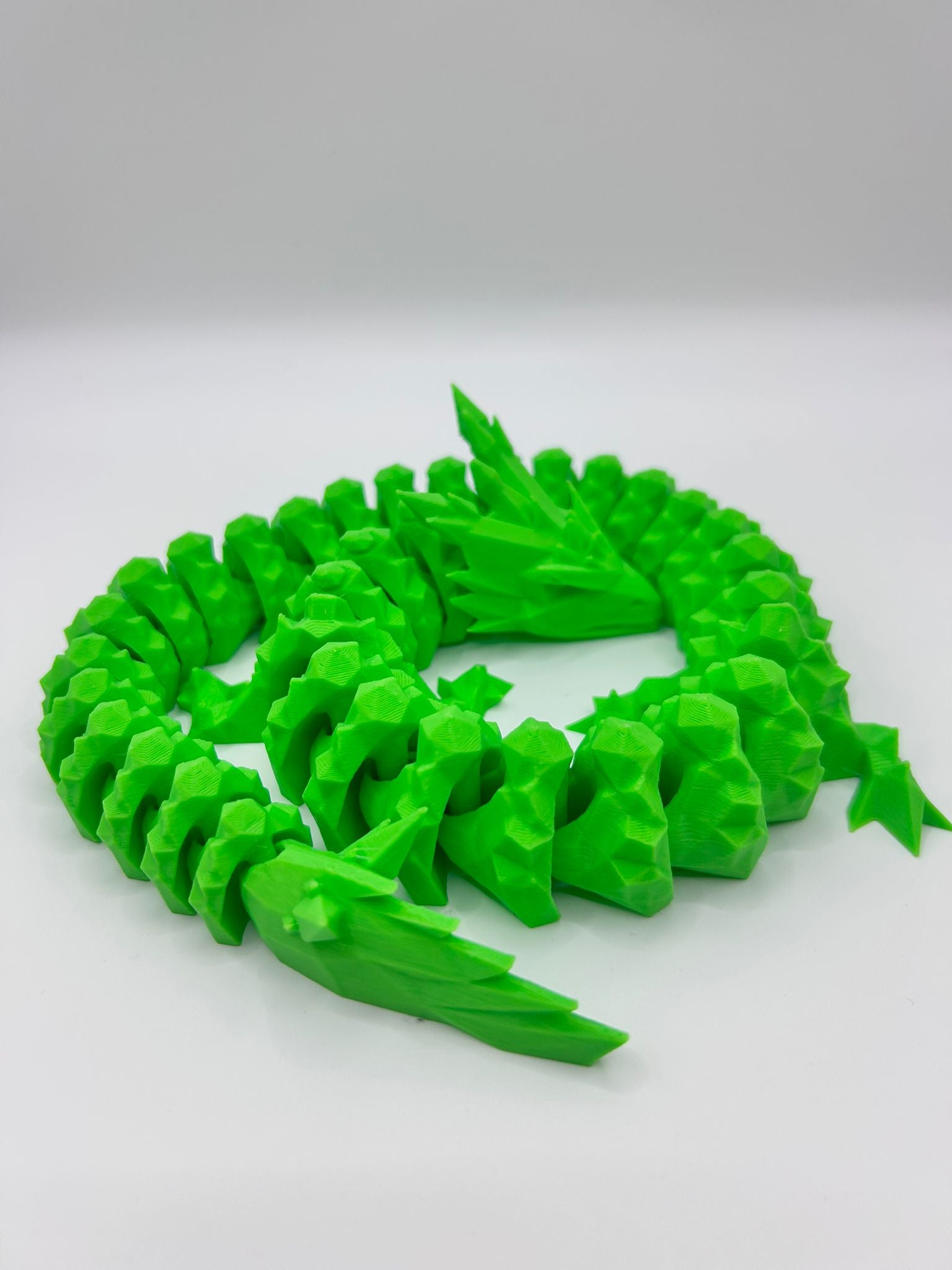 3D Printed Low Poly Dragon–Crystal Like Finish–Bold & Stylish Design