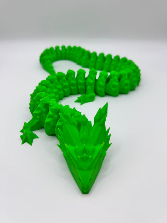 3D Printed Low Poly Dragon–Crystal Like Finish–Bold & Stylish Design