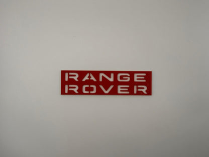 Range Rover Carpet Logo Stencil-3D Printed Car Detailing Template for Floor Mats