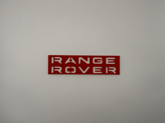 Range Rover Carpet Logo Stencil-3D Printed Car Detailing Template for Floor Mats