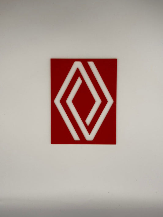 Renault Carpet Logo Stencil-3D Printed Car Detailing Template for Floor Mats