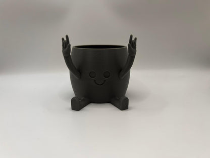 Rockin’ Plant Pot–3D Printed Funny Planter–Great Gift for Music Fans & Plant Lovers