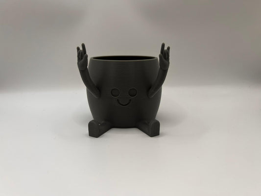 Rockin’ Plant Pot–3D Printed Funny Planter–Great Gift for Music Fans & Plant Lovers