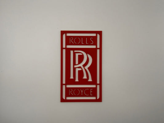 Rolls-Royce Carpet Logo Stencil-3D Printed Car Detailing Template for Floor Mats