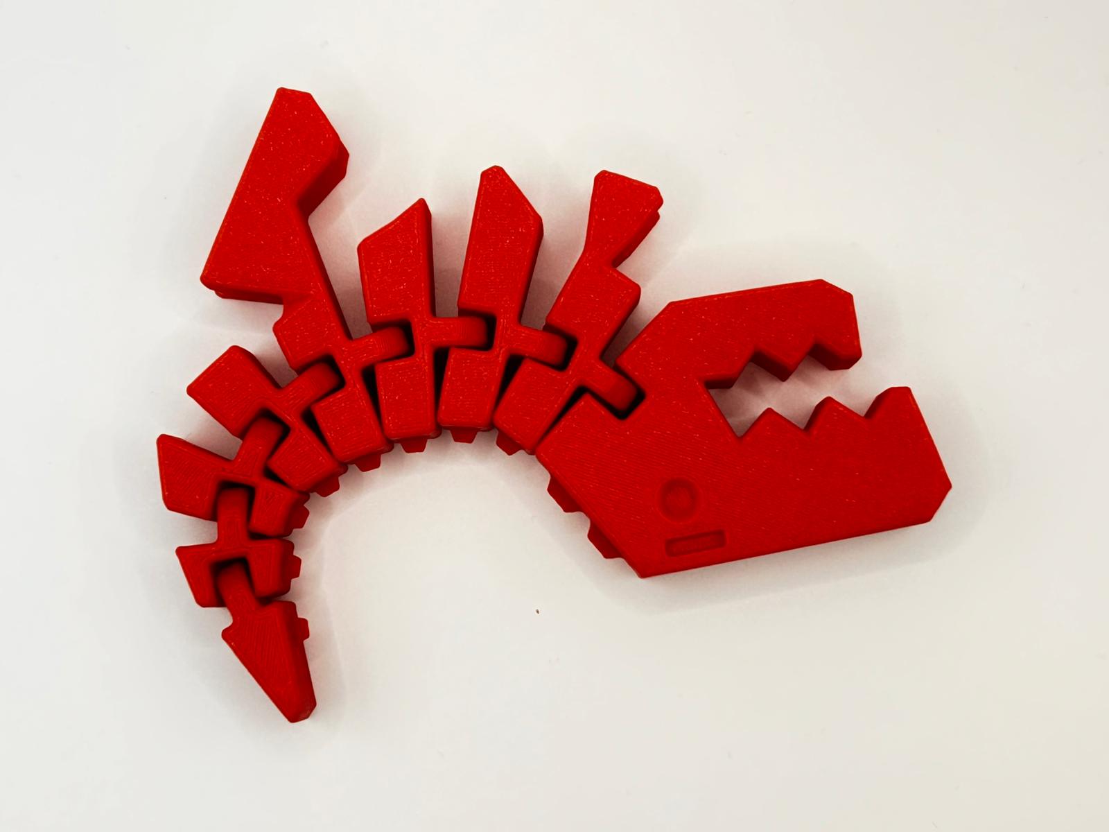 3D Printed Flexi Rex–Large Poseable Dinosaur–Fun, Flexible & Addictive