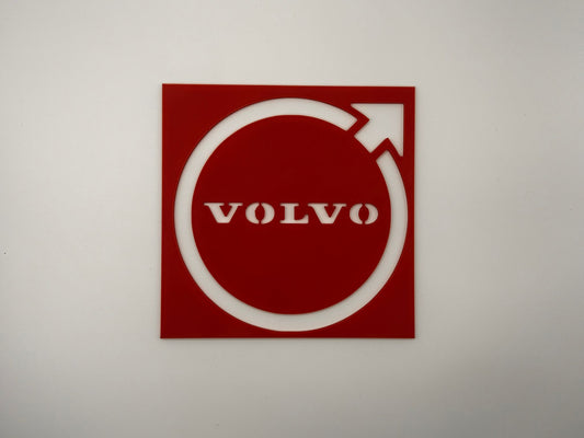 Volvo Carpet Logo Stencil-3D Printed Car Detailing Template for Floor Mats